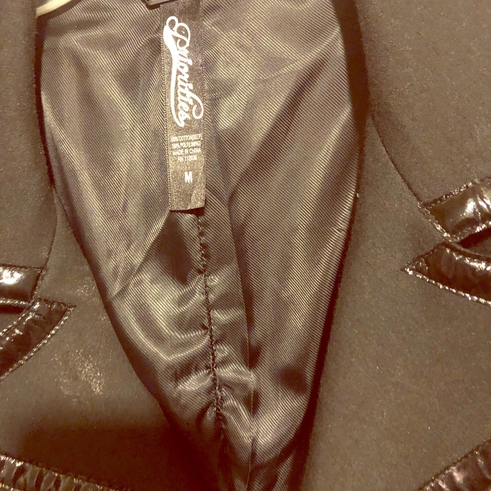 Black Patent and Satin blazer - Picture 2 of 4